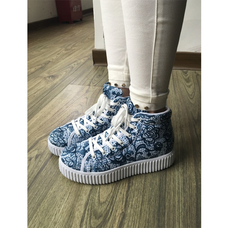 Custom Pictures Or Logo Classic High Top Platform Woman Height Increasing Flats Female Custom Pictures Or Logo Classic High Top Platform Woman Height Increasing Flats Female